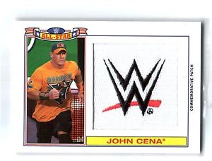 WWE-John-Cena-2016-Topps-Heritage-All-Star-Patch-Relic-Card-SN-269-of-299