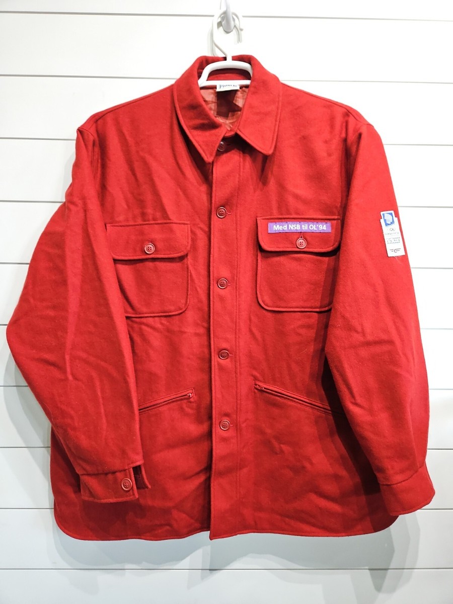 Vtg 1994 Lillehammer Norway Wonter Olympic Medics Wool Jac-Shirt
