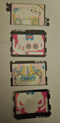 【良品】NINTENDO GAME&WATCH PINBALL PB-59 Nintendo Game & Watch Pinball PB-59 LCD graphic overlay