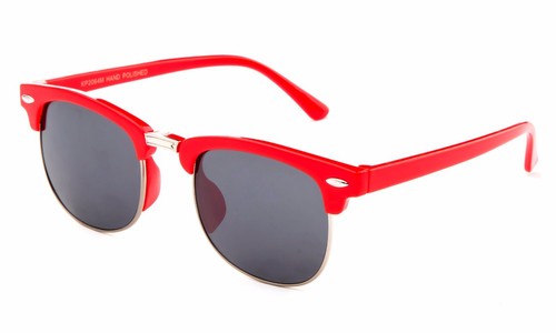 Kids Half Rimmed Fashion Sunglasses with Squared Lens"Justin" Kids Sunglasses - Picture 10 of 15
