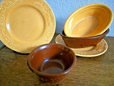 VTG TST Genuine Oven Serve Ware-2 Small Oval, 1 Ramekin, 2 Small plates Set of 5