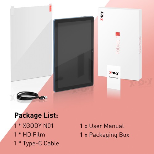 2025 NEW FHD N01 Wifi Tablet Android 14 PC 8GB+64GB Tablets 10.1 Inch 6000mAh - Picture 10 of 11