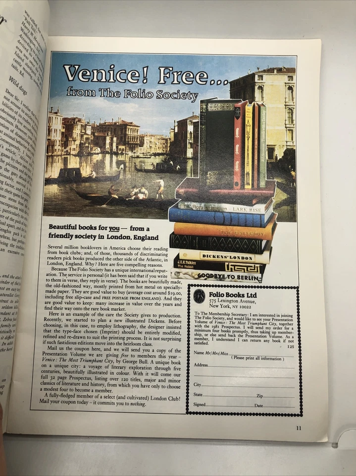 January 1981 Smithsonian Magazine ● Tentacled Tube Worm just one of Jewels Reef - Image 2 of 4