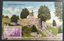 CARTE MAXIMUM ÉTATS-UNIS USA STAMP MOTHERS OF AMERICA CACHET ASHLAND 1950