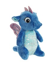Dahlia Sparkle Tales Dragon Blue Aurora World Plush Toys 7" size Magic Sound