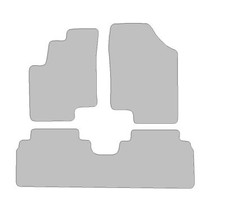 Fußmatten-Set für Kia Venga (2010-2024) Deluxe grau