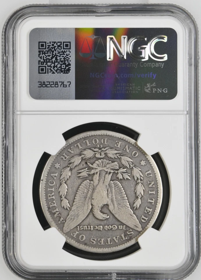Key Date 1893-CC Morgan Silver Dollar $1 - Graded NGC G4  - Image 4 of 4