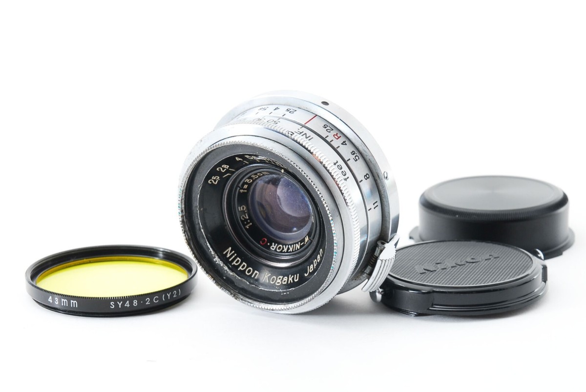 Excellent] Nikon W Nikkor C 3.5cm 35mm f/2.5 Wide Angle MF Lens S