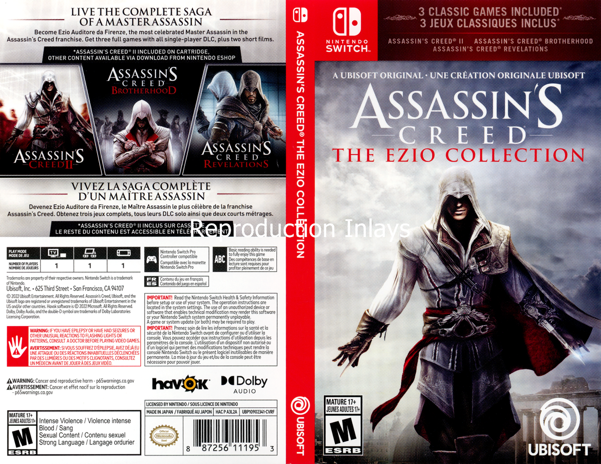 Ezio Trilogy Assassins Creed Nintendo Switch The Ezio Assassin\u0026#039;s Creed  Ii Switch Assassin\u0026#039;s Creed, image size:1200x926
