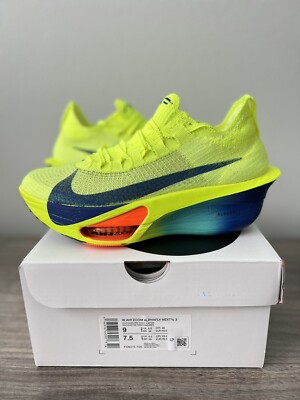 NEW Nike Air Zoom Alphafly NEXT% 3 Volt Women's sz 9 FD8315-700