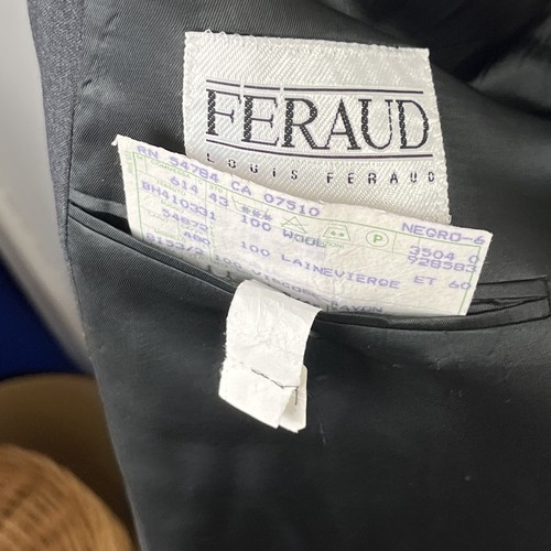 Blazer Abrigo Deportivo Chaqueta De Colección Louis Feraud 44L Gris Lana Doble Pecho Para Hombre - Imagen 10 de 11