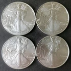 Lot of Four 2025 $1 American Silver Eagle Dollars