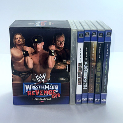 WRESTLEMANIA REVENGE DVD Sammlung 6er Box The Gazzetta Dello Sport WWE
