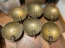 Mullan Lighting Chulainn Industrial Brass Dish Wall Light 25cm IP20 £190RRP