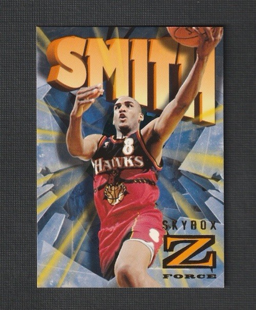 1996-97 Skybox Z-Force Steve Smith #4 Atlanta Hawks