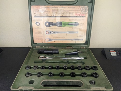 #ad #bl455 Matco Tools Special Forces RL38 Low Clearance 3 8quot; Air Ratchet Socket Set $289.95