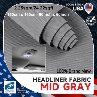 Headliner Fabric Backed Flat Knit Match Car Roof Liner Sag Upholstery 60''x60''