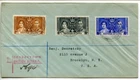 1937 British Guiana First Day Cover Coronation George VI Scott 227-229