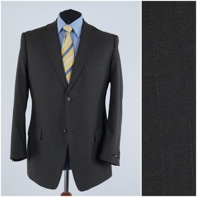 Striped Dark Brown Sport Coat 46R US Size C.COMBERTI Mens Wool Blazer Jacket
