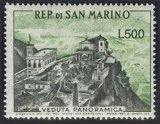 San Marino. ** MNH Yvert 444. 1958. 500 Lire Verde. MAGNIFICENT. Yvert 2016: 150