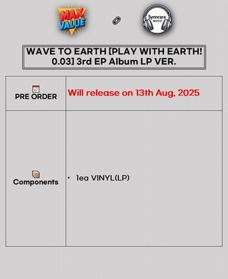 wave to earth play with earth！0.03 レコード play with earth! 0.03 - Album by wave to earth | Spotify