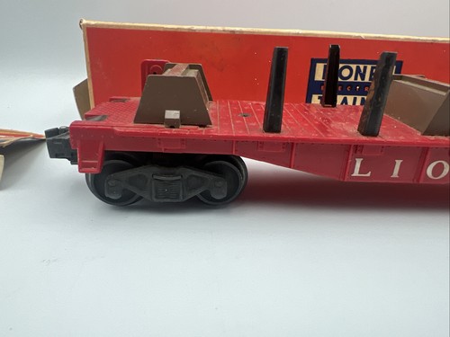 LIONEL RARE 6264 LUMBER CAR WITH ORIGINAL BOX O GAUGE POSTWAR 6511-2 - Picture 19 of 24