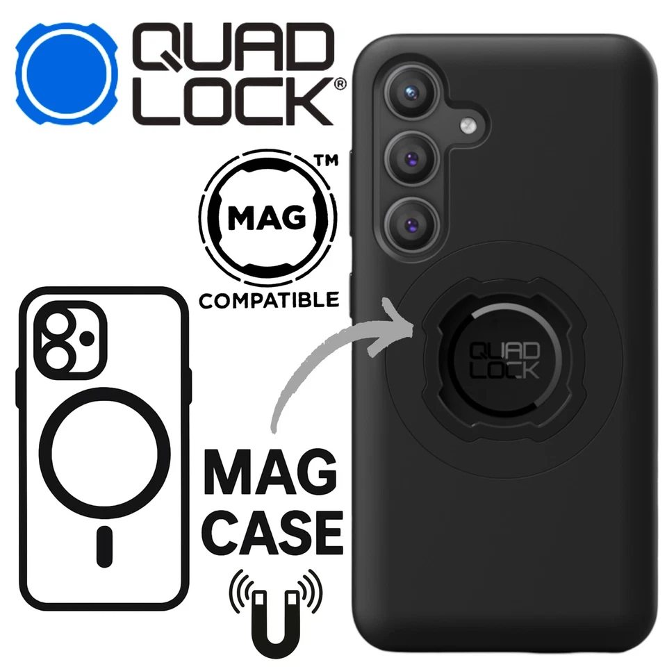 Quad Lock Mag Case Cellulare Custodia Protettiva Supporto Per Samsung Galaxy S24 - Immagine 2 di 3