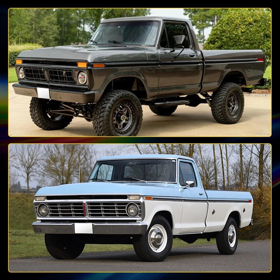 4PCS Amber Red Front & Rear Side Marker Lights For 1973-79 Ford F100 150 250 350 Foto 2 de 4