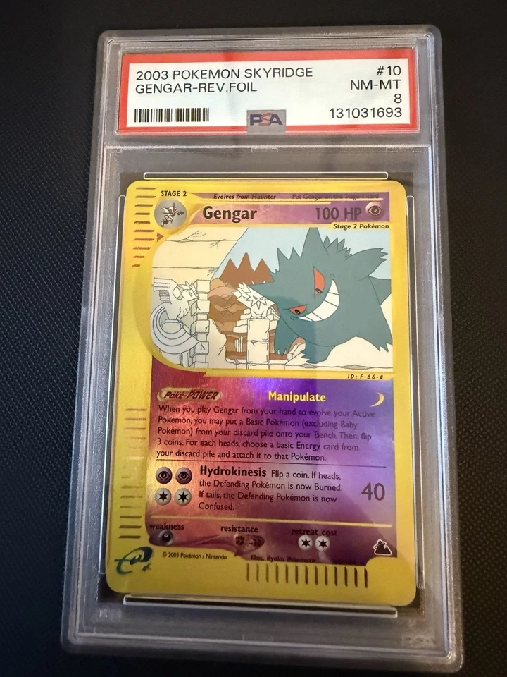 Pokémon TCG Skyridge Gengar Reverse Holo Card 10/144 PSA Graded 8 - Image 4 of 4
