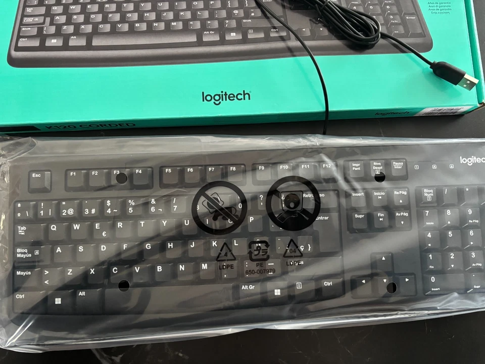 keyboard logitech k120 spanish layout qwerty - Image 4 of 4