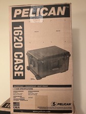 Pelican 1620 Hard Case Watertight Crushproof Wheels Black