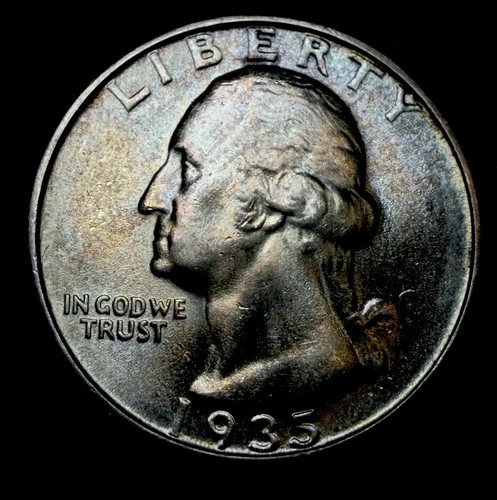 1935 Washington Quarter Silver 25C  superb Gem BU Blazer