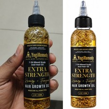 Extra-Strength Herbal Hair Growth Oil, 4 Fl Oz Rosemary and Fenugreek Blend