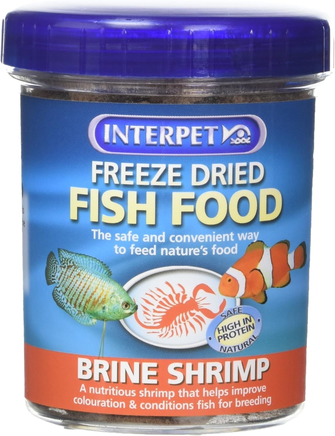 Interpet Freeze Dried Aquarium Fish Food, Safe, Natural, High Protein, Brine Sh