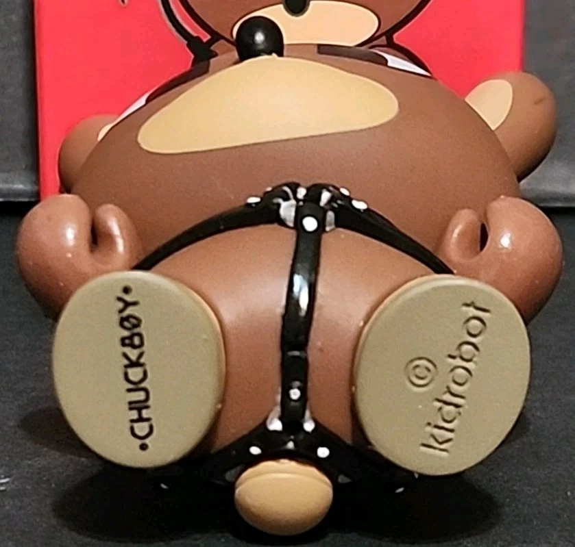 Kidrobot 2008 3" Dunny Naughty Reindeer W/Whip by Chuckboy Holiday Christmas - Image 4 of 4