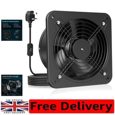 Durable 200mm Ventilation Fan with Adjustable Speed - Ideal for Kitchen & Garage