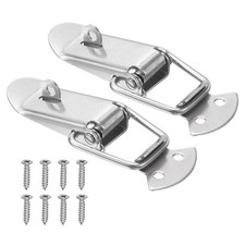 2 Pcs 3" Stainless Steel Spring Loaded Toggle Latch with Mounting Screws