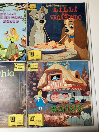 Il Cantastorie di Walt Disney Cofanetto Box 8 LP 33 Giri con Album IllustratoABC - Foto 4 di 5