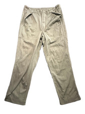 Vtg Angelica Mens Work Pants 36x31 Olive Green Nylon USA MADE 60s/70s