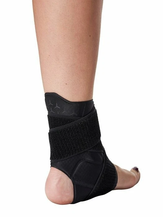 NIKE PRO ANKLE SLEEVE STRAP SUPPORT DRI FIT SPORTS COMPRESSION FOOT INJURY BLACK - Image 3 of 4