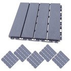 6 Pcs Interlocking Floor Tiles Balcony for Apartments Decking Flooring