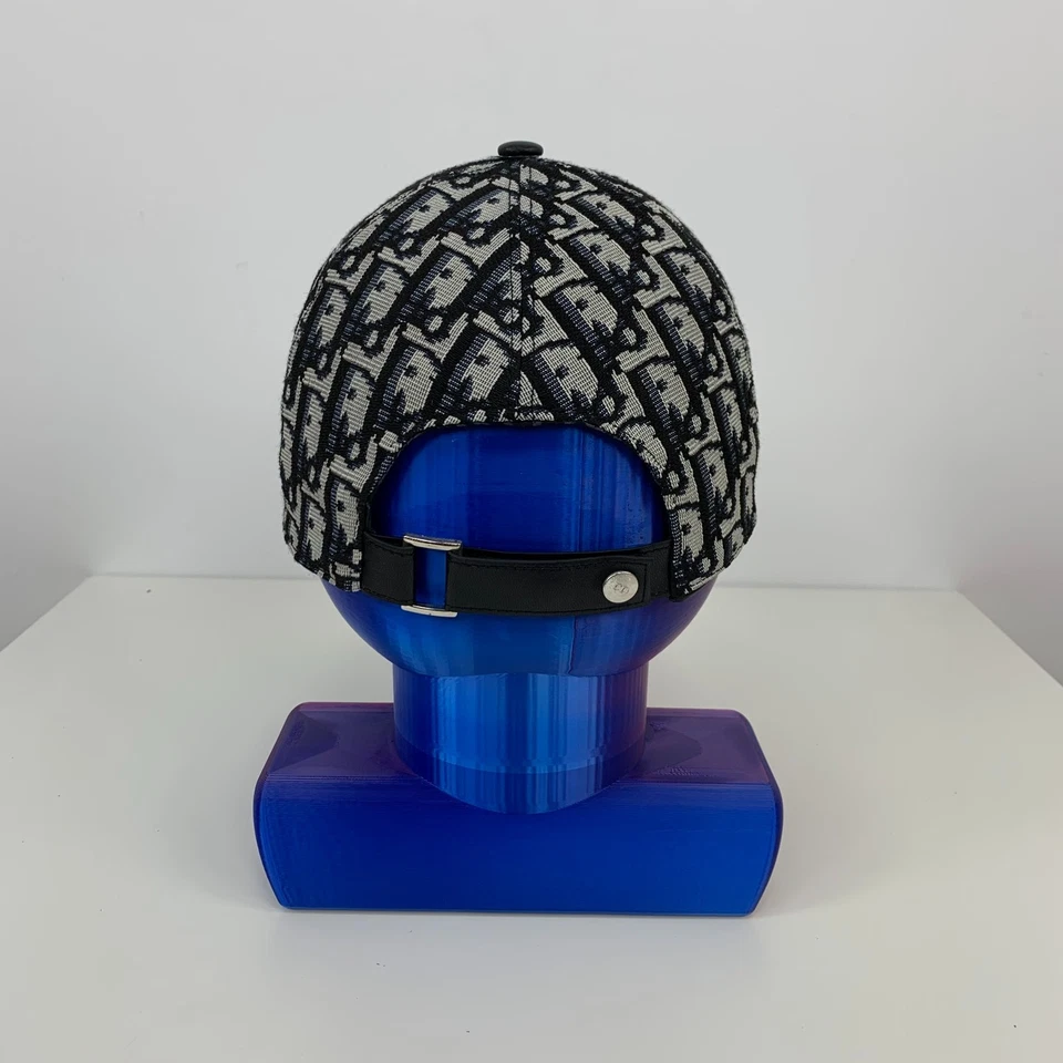 迪奥 Oblique Monogram 标志棉质帆布棒球帽灰色 S 码 — 第 3/4 张图片