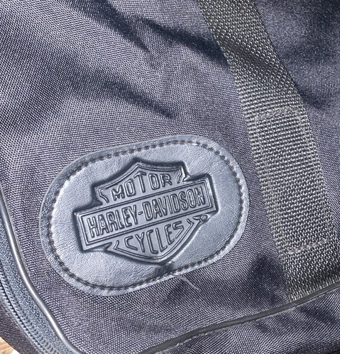 Original Harley-Davidson Motorcycle Large Black Touring Bag Soft Canvas Duffle - Picture 4 of 4