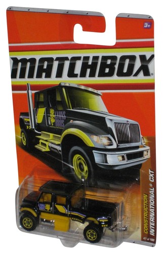 Matchbox Construction (2009) Black & Yellow International CXT Toy Truck 47/100