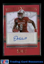 2022 Select Draft #YE-JTO Jalen Tolbert Youth Explosion Signatures Red Prizm