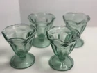 Vintage Anchor Hocking Dessert Cup Fountainware Emerald Green • Low Sherbert