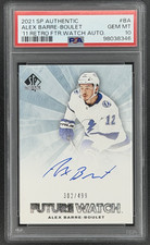 2021-22 SP Authentic Alex Barre-Boulet RETRO Future Watch Auto /999 PSA 10