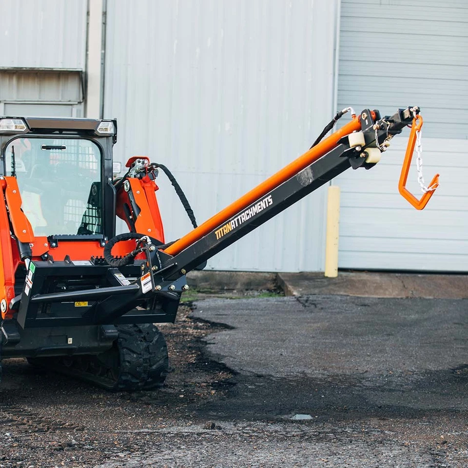 Titan Attachments Tele-Boom J-Hook, Heavy-Duty Truss Hook with Security Chain Foto 3 de 4