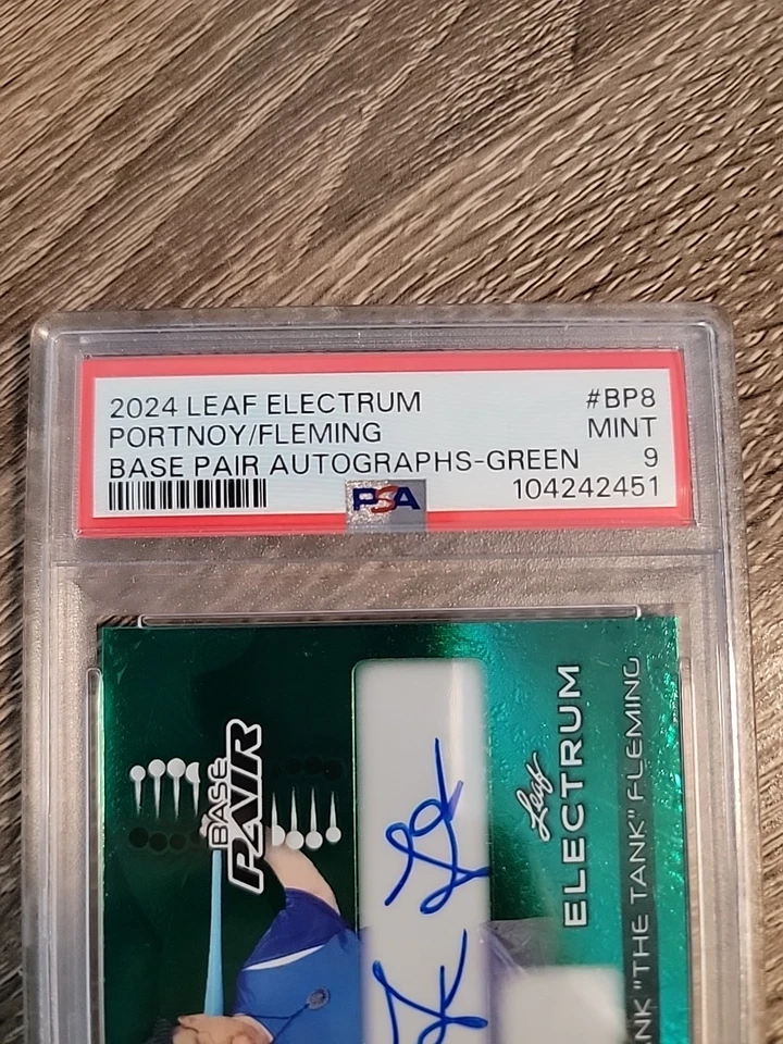 2024 Leaf Electrum Dave Portnoy / Frank The Tank Fleming /15 Dual Auto PSA 9 - Image 2 of 4
