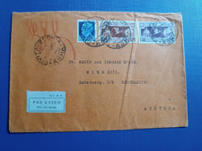 KINGDOM 1934 HOLY YEAR AIRMAIL + MORE ON ENVELOPE FROM CIVITAVECCHIA X AUSTRIA